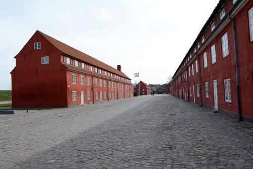 Kopenhaga, Denmark, Architektūra, Skandinavija, Raudona, Miestas, Gatvė, Pastatai, Namai