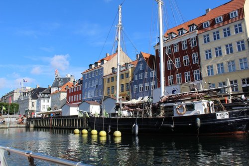 Kopenhaga,  Kanalas,  Danija,  Architektūra,  Vasara,  Šventė