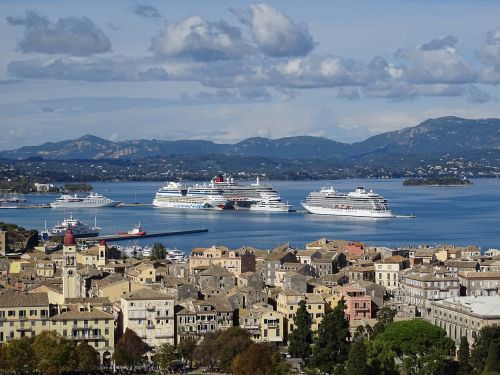 Corfu,  Miestas,  Jūra,  Uostas,  Be Honoraro Mokesčio