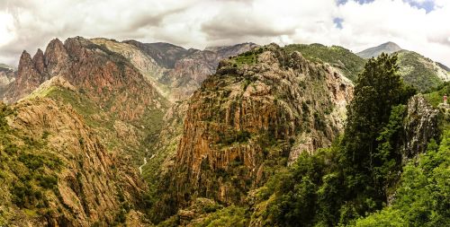 Korsika, Gamta, Perspektyva, Kalnai