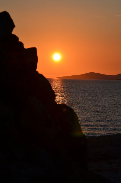 Korsika, Saulėlydis, Jūra, Vakarinis Dangus, Gamta, Afterglow
