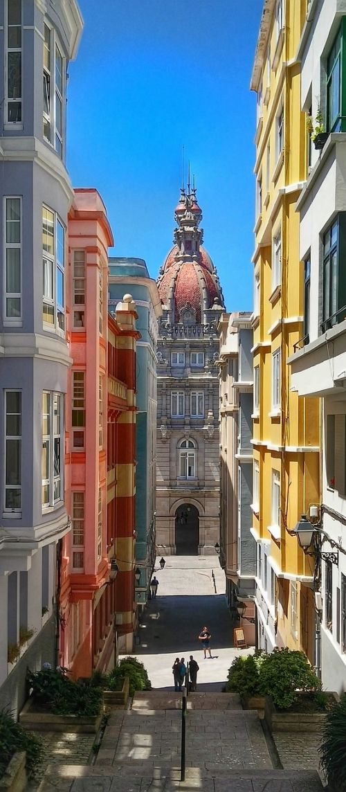 Coruna, Ispanija, Ar, Architektūra, Mūrinis Mūras, Kelionė