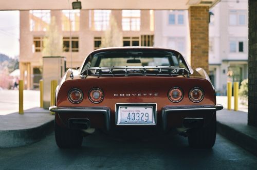 Corvette, Automobilis, Automobiliai, Vintage, Senoji Mokykla
