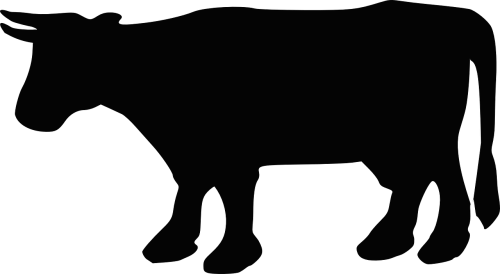 Karvė, Galvijai, Siluetas, Gyvūnas, Pienas, Ūkis, Ūkininkavimas, Pieno, Gyvuliai, Žinduolis, Vidaus, Galvijai, Nemokama Vektorinė Grafika