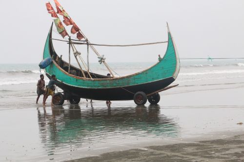 Coxs Bazar, Coxs Bazar Paplūdimys, Bangladešas, Chittagong, Žvejybos Laivas