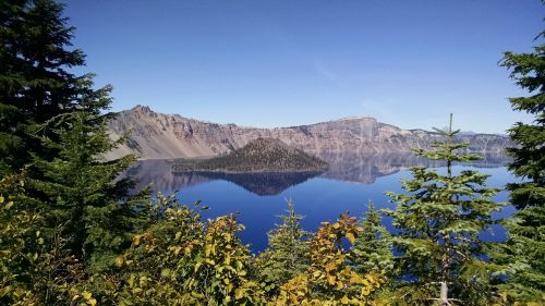 Kraterio Ežeras, Burtininkų Sala, Oregonas, Nacionalinis Parkas, Mėlynas, Gamta