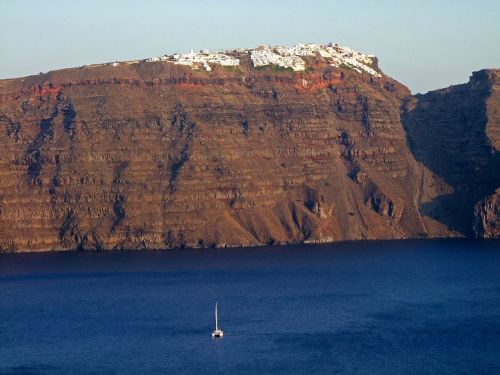 Kraterio Ratukas, Jūra, Santorini, Graikija, Ciklai, Šventė, Turizmas, Vulkanas, Aukštas