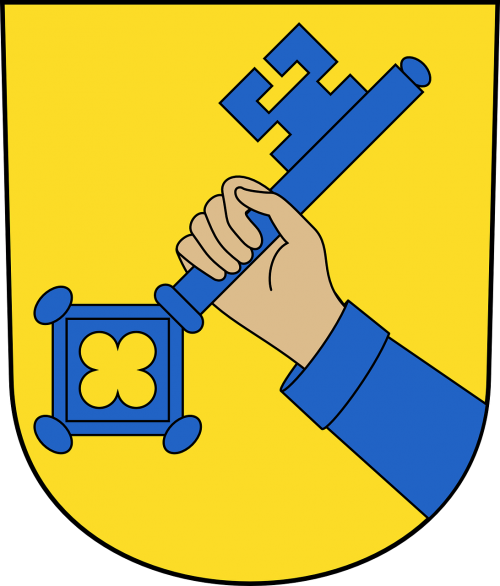 Crest, Emblema, Herbas, Vėliava, Swiss, Raktas, Ranka, Nemokama Vektorinė Grafika