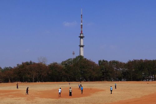 Kriketas, Sportas, Praktika, Kolegijos Žemė, Dharwad, Indija