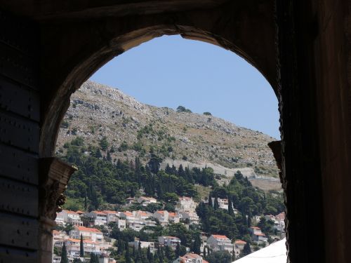 Kroatija, Dubrovnik, Miestas, Siena, Uostas, Vaizdas, Kotedžai, Kalnas