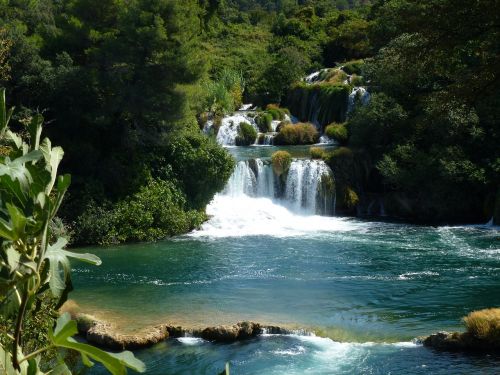 Kroatija, Krioklys, Nacionalinis Parkas, Dalmatijos Kriokliai, Kaskados, Kroatijos Nacionalinis Parkas, Idilija, Gamta