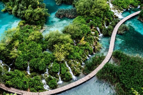 Kroatija,  Plitvice,  Krioklys,  Kelionė