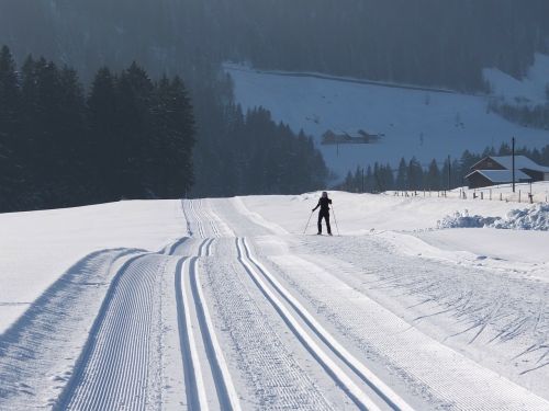 Dviračių Slidinėjimas, Žiema, Takas