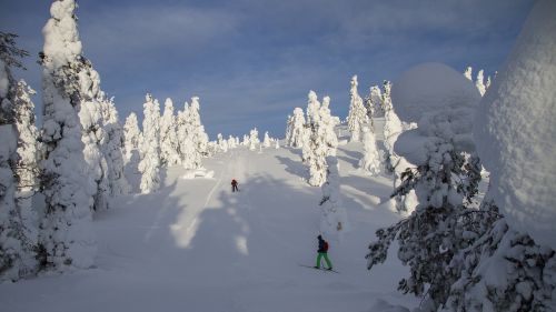 Dviračių Slidinėjimas, Finland, Laplandas, Žiemą, Žiemos Nuotaika, Šaltas, Äkäslompolo