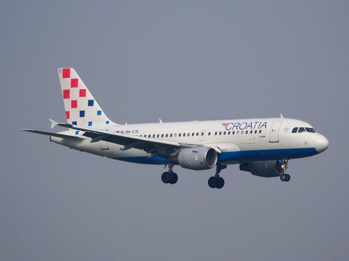 Ctl,  Nusileidimas,  Kroatijos Oro Bendrovės,  Lėktuvas,  Reaktyvinis,  Kelionė,  Artėja,  Orlaivis