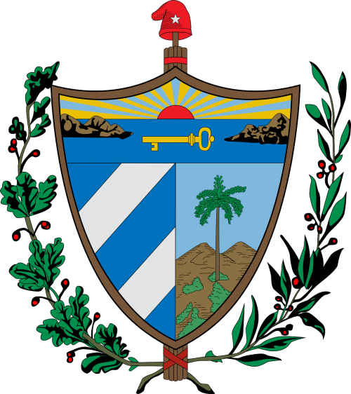 Kuba, Herbas, Emblema, Crest, Skydas, Simbolis, Nemokama Vektorinė Grafika