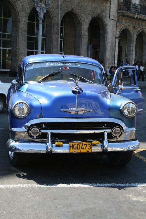 Kuba, Automobilis, Kelionė, Senas Automobilis