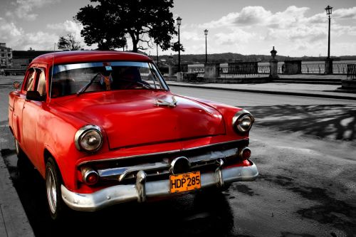 Kuba, Havana, Automatinis, Oldtimer, Transporto Priemonė