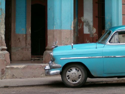 Kuba, Havana, Automatinis, Mėlynas