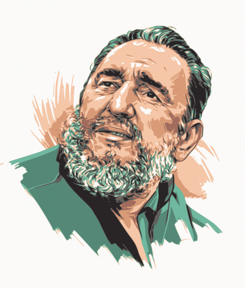 Kuba, Fidel, Fidel Castro, Nemokama Vektorinė Grafika
