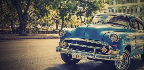 Kuba, Havana, Automobilis, Senas Automobilis, Senovinis, Senas, Automobiliai, Miestas