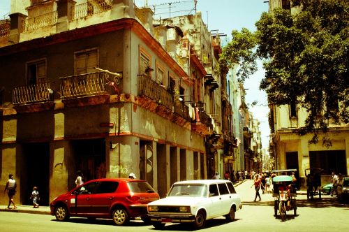 Kuba, Gatvė, Senovinis Automobilis, Žmonės, Praeitis, Kampas, Kelionė, Tradicija, Havana