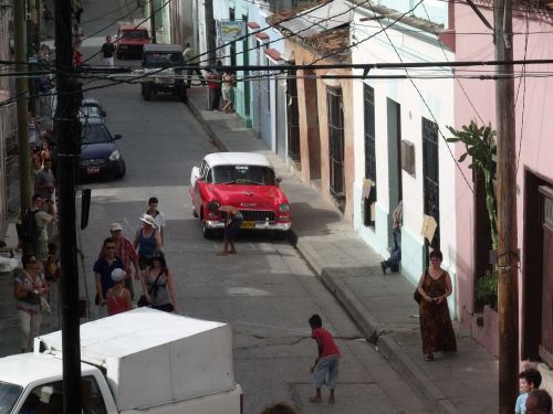 Kuba, Seni Automobiliai, Havana, Gatvė