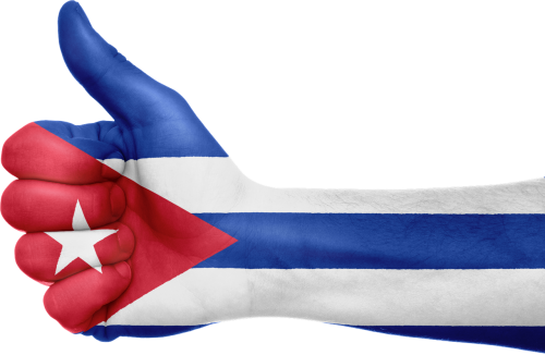 Kuba, Vėliava, Ranka, Nacionalinis, Pirštai, Patriotinis, Patriotizmas, Karibai, Gestas, Nykščiai Aukštyn