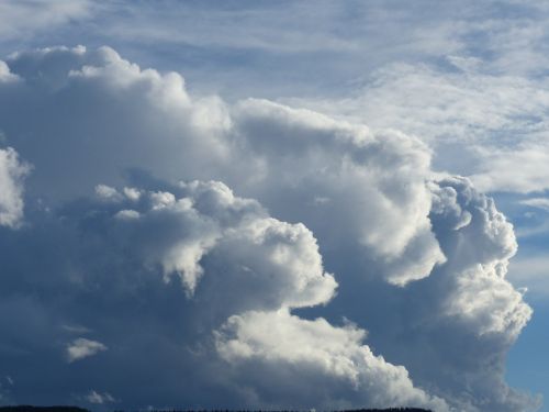 Cumulus Cloud, Dramatiškas, Dangus, Oras, Gamta, Mėlynas, Aplinka, Klimatas, Audringas, Vasara, Per Naktį, Lauke