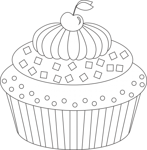 Cupcake, Tortas, Desertas, Glaistymas, Mufino, Nemokama Vektorinė Grafika