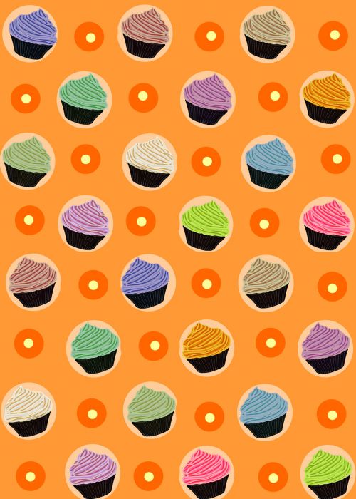 Cupcake,  Tortas,  Skonio,  Fonas,  Kortelė,  Dizainas,  Klipas,  Menas,  Šventė,  Polka,  Taškas,  Cupcake Flavors Background 2