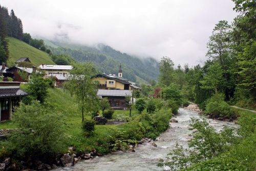 Dabartinis, Berchtesgadener Žemės, Ruhpolding, Rūkas, Alpių Žygiai, Pasivaikščiojimas, Bloga Oro Fotografija
