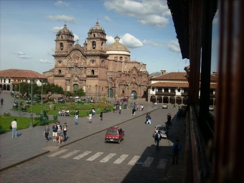 Cusco, Gatvė, Peru, Plaza De Armas, Bažnyčia, Katedra