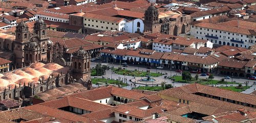 Kuskas,  Plaza De Armas,  Peru,  Bažnyčios,  Katedrų,  Miestas,  Bokštai,  Aero Vaizdas