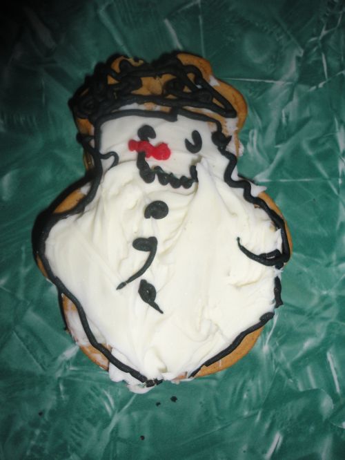 Slapukas,  Sniego Senis,  Snowman & Nbsp,  Slapukas,  Kalėdų & Nbsp,  Slapukas,  Kalėdos,  Mielas,  Cute Snowman Cookie