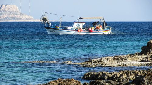 Kipras, Ayia Napa, Žvejybos Laivas, Žvejyba, Viduržemio Jūros