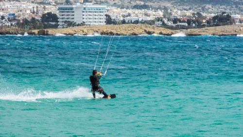 Kipras, Kite Surf, Jėgos Aitvarų Sportas, Veiksmas, Surfer