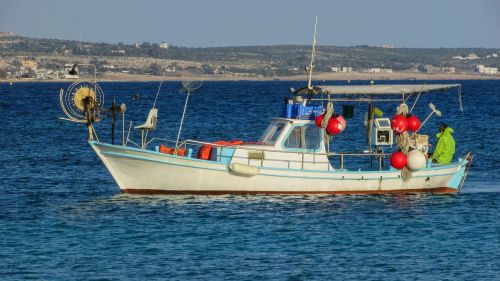 Kipras, Ayia Napa, Žvejyba, Žvejybos Laivas, Valtis, Jūra, Žvejys