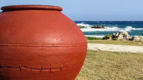 Kipras, Ayia Napa, Nissi Paplūdimys, Jar, Raudona, Konteineris, Tradicinis, Keramika