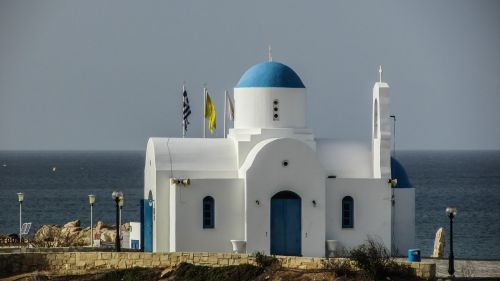Kipras, Protaras, Ayios Nikolaos, Bažnyčia, Ortodoksas, Viduržemio Jūros, Famagusta, Vaizdingas