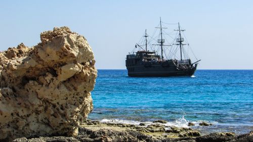 Kipras, Ayia Napa, Uolos Pakrantė, Kruizinis Laivas, Piratų Laivas, Turizmas, Laisvalaikis