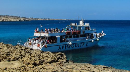 Kipras, Cavo Greko, Kruizinis Laivas, Turizmas, Atostogos, Lagūnas, Mėlynas
