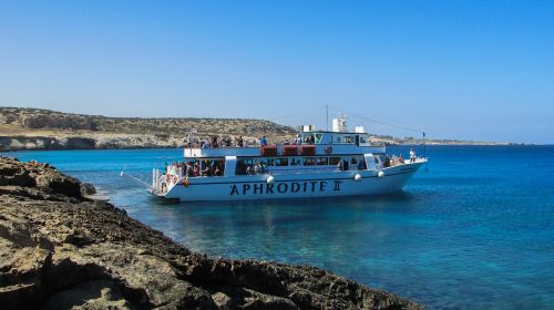 Kipras, Cavo Greko, Kruizinis Laivas, Turizmas, Atostogos, Lagūnas, Mėlynas