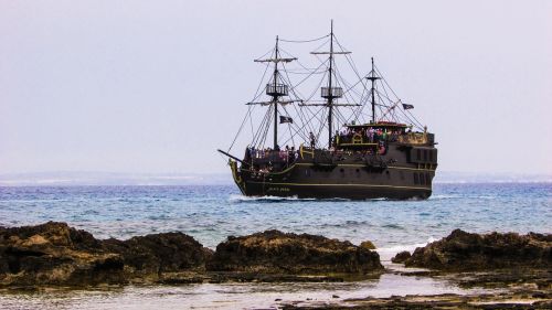 Kruizinis Laivas, Kipras, Ayia Napa, Turizmas, Laisvalaikis, Piratų Laivas