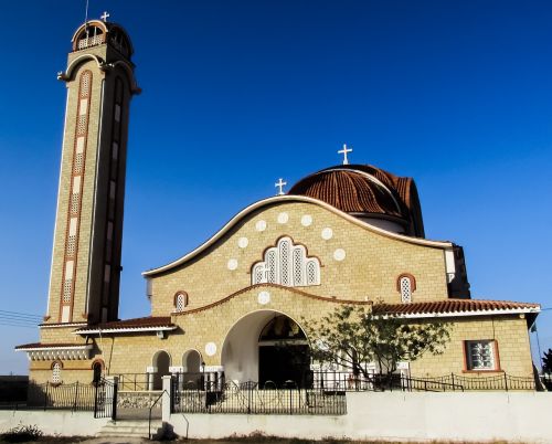 Kipras, Dherynia, Ayii Pantes, Bažnyčia, Ortodoksas, Religija, Architektūra