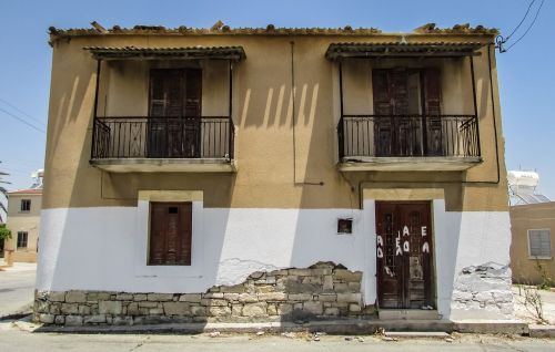 Kipras, Kalo Chorio, Kaimas, Gatvė, Namas, Senas, Paliktas, Architektūra, Tradicinis