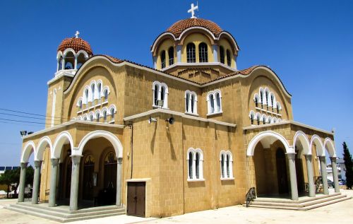 Kipras, Frenaros, Archangelos Michael, Bažnyčia, Ortodoksas, Kupolas, Religija, Architektūra