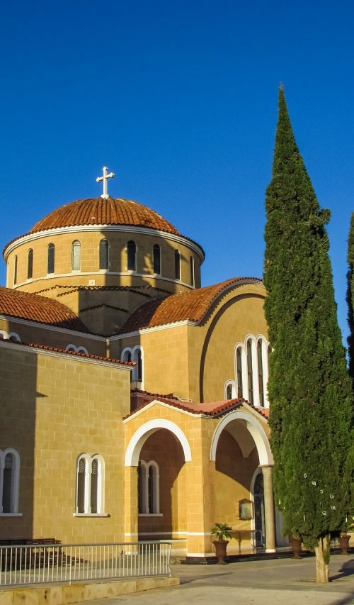 Kipras, Paralimni, Ayios Georgios, Bažnyčia, Architektūra, Ortodoksas, Katedra