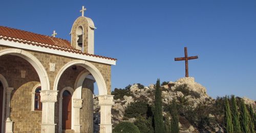 Kipras, Ayia Napa, Ayios Epifanios, Bažnyčia, Ortodoksas, Kirsti, Religija, Architektūra