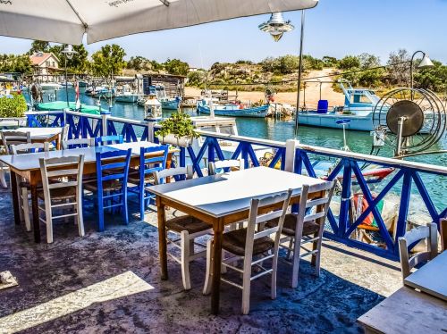 Kipras, Potamos Liopetri, Žuvies Tavernas, Tradicinis, Turizmas, Vasara, Sala, Viduržemio Jūros, Restoranas